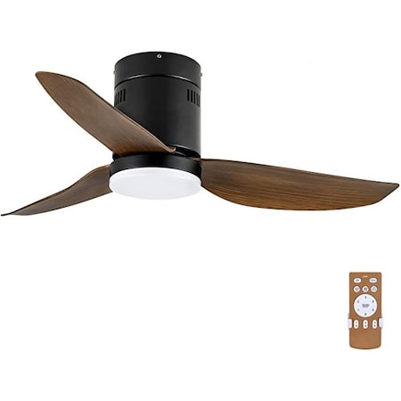 Ipower Ceiling Fan, 44 Inch, Wood Colorï¼Œ3 Blades HIFANXCEIL44WOOD